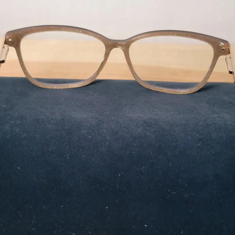 Guess Eyeglasses Gold Glitter / Black Frames 56/14 145